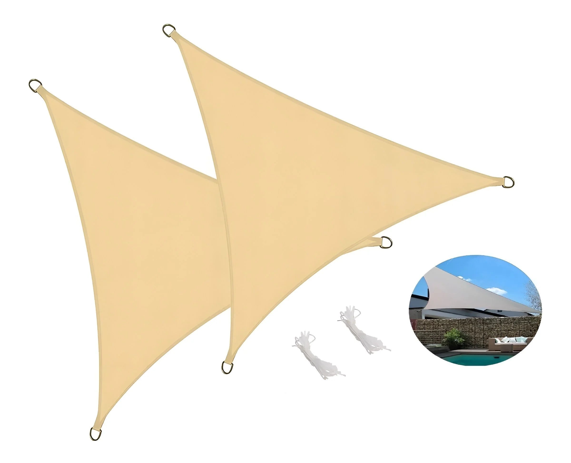 toldo vela quitasol triangular 3x3 m